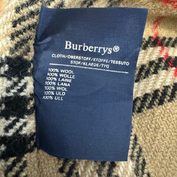 Burberrys’ Vintage 100% Wool Nova Check Coat Liner / Vest Made in England - Picture 8 of 9
